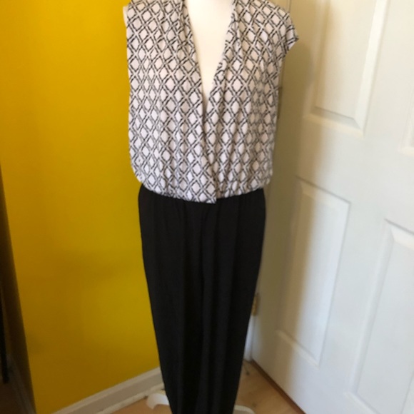 NWT Peter Nygard Blue Geometric Pantsuit Sz M - Picture 3 of 7